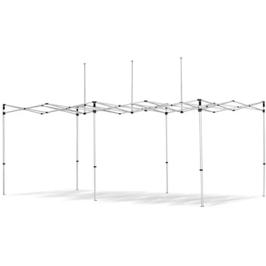 Coated Steel Sublimated Gazebo 6m x 3m - 1 Long Full-Wall Skin - 2 Short Half-Wall Skins Frame Open